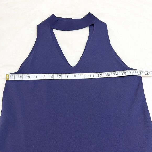 Milly Italian Structured Shift Dress Navy Blue Sz S - Picture 10 of 13